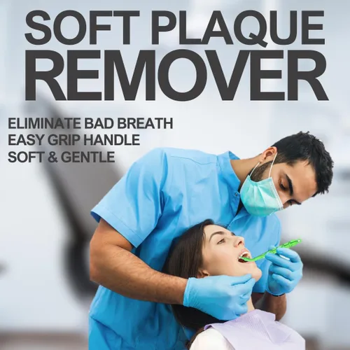 Vista 6 de Plaque Buster Púa interdental suave, estimulador de encías y removedor de placa, fabricado en Estados Unidos, para salud bucal y encías saludables