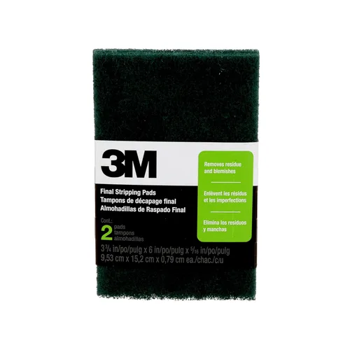 Vista 6 de 3M Almohadillas para pelar finales, 0 finas, 3-3/4 pulg. x 6 pulg. x 5/16 in., 2/Pack de 2