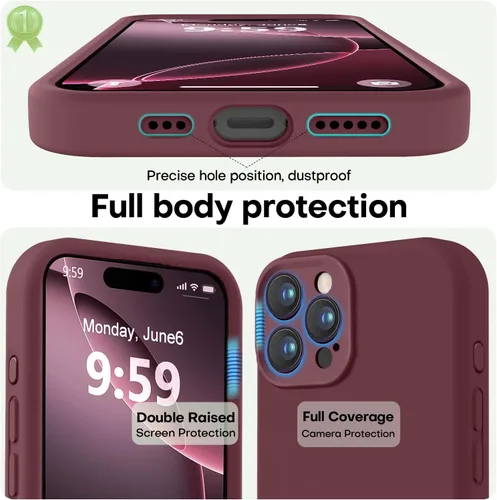Vista 309 de LOVE 3000 Diseñada para Funda iPhone Air, Silicona Premium [Compatible con Magsafe][Forro de Microfibra Suave Anti-Rayones] Funda Protectora