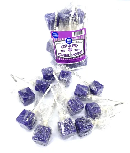 Vista 13 de PKM Candies - Paquete de 12 chupones cuadrados cuadrados de moda antigua: paquete de ventosas con sabor envuelto individualmente por Espeez - Party