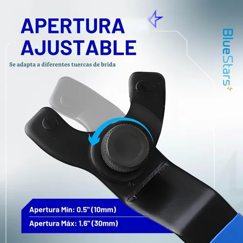 Vista 5 de BlueStars SEWA20 - Llave inglesa ajustable para amoladora de tuerca