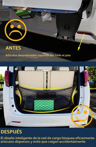 Vista 5 de Red de maletero de carga estilo sobre compatible con Ford Explorer Base ST XLT Nueva 2025 2024 2023 2022 2021 2020 2019 2018 2017 2016 2015 2014