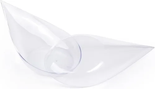Vista 7 de 480 Estuche Platos Pequeños Transparentes para Aperitivos Mini Cucharas de Postre de Plástico de Grado Profesional Reciclables para Fiestas Bandeja