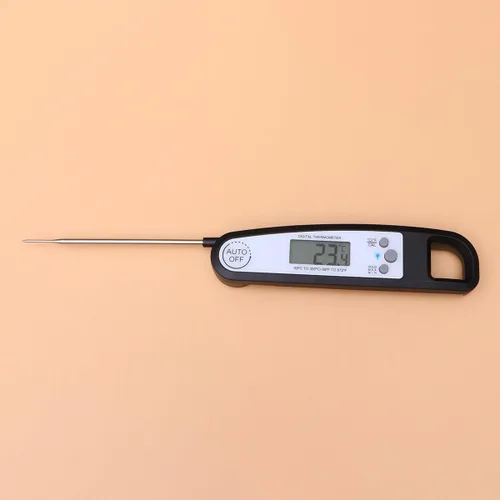 Vista 2 de BESPORTBLE Luminous Foldable Digital Meat Thermometer with Backlit LCD Electronic BBQ Probe for Accurate Internal Cooking Collapsible Design for