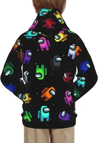 Vista 8 de Us Game Fans - Sudadera con capucha de manga larga para niños y niñas adolescentes