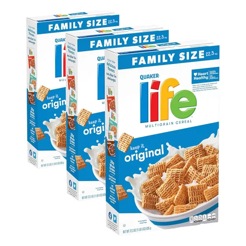 Vista 10 de Life Cereal, canela, caja de 22.3 onzas