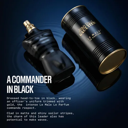 Vista 3 de Jean Paul Gaultier Le Male Le Parfum EDP Intense Spray Hombres Amber Woody Eau de Parfum Intense for Men Fragrance - Cardamom, Lavender & Iris