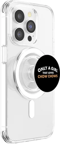 Vista 3 de Dog Only A Girl That Loves Chow Chow PopSockets MagSafe PopGrip for iPhone