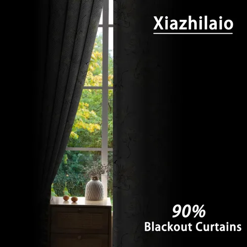 Vista 3 de Cortinas opacas 52 x 84 pulgadas, 2 paneles con aislamiento térmico y oscurecimiento, cortinas de ojal para ventanas para dormitorio y sala de estar