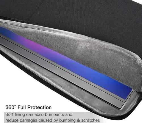 Vista 4 de Funda de monitor portátil de 15.6 pulgadas, funda protectora de transporte compatible con KYY MNN InnoView para la mayoría de monitores de 16.1/15.6