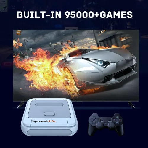 Vista 2 de Kinhank Consola de juegos retro de 128 GB Super Console X PRO incorporada más de 95000 juegos sistemas de consola de videojuegos para salida 4K TV