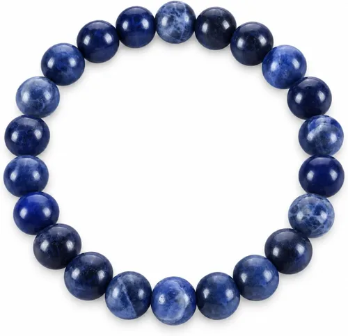 Vista 21 de Colección Cherry Tree - Pulseras de cuentas de gemas para mujeres y hombres, tamaños pequeños, medianos y grandes, cuentas redondas de 8 mm Cuarzo