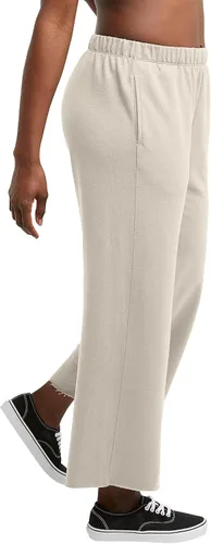 Vista 3 de Hanes Originals - Pantalones cortos de pierna ancha para mujer, pantalones retro ligeros de rizo francés, 25 pulgadas
