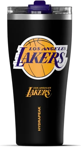 Vista 13 de Hydrapeak Atlanta Hawks - Botella de agua de acero inoxidable aislada al vacío de 30 onzas con licencia oficial de la NBA, con tapa con popote, a