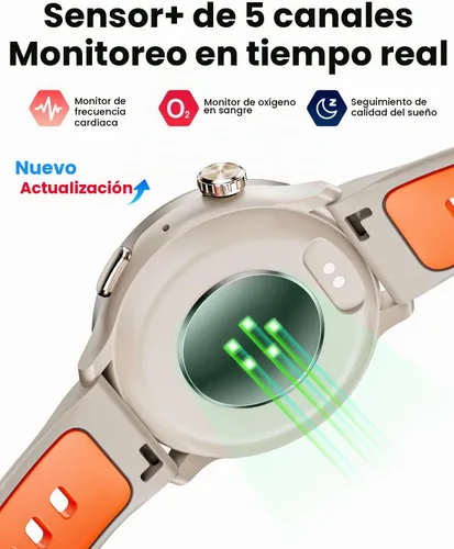 Vista 5 de Relojes inteligentes para hombres y mujeres GPS, reloj inteligente con pantalla AMOLED de 1.43 pulgadas, brújula de relojes inteligentes, compatible