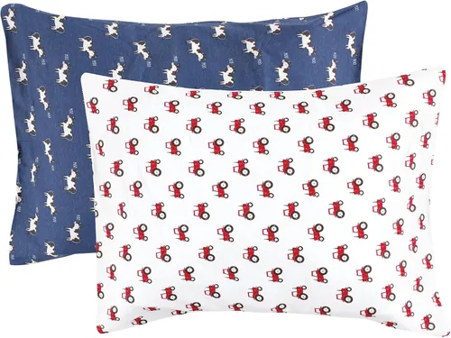 Vista 14 de Hudson Baby Funda de almohada unisex de algodón para bebé, Animal Adventure, talla única