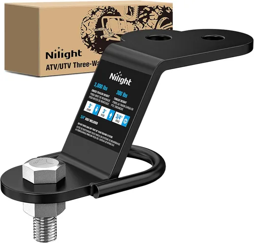 Vista 13 de Nilight - Soporte de enganche múltiple 3 en 1 ATV UTV Bola de 1-7/8 pulgadas se adapta a enganche receptor de 1-1/4 pulgadas nominal de 2000
