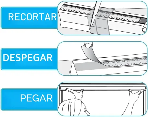 Vista 5 de Redi ShadeEasy Lift-At-Home Light Light Pleated Pleated Shade (se adapta a Windows 19 "-30"), 30 pulgadas x 64 pulgadas, natural