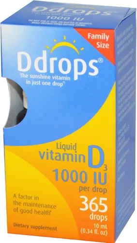 Vista 9 de Ddrops Adultos 1000 UI 180 gotas, vitamina D líquida, apoya huesos fuertes y sistema inmunológico. Sin cápsulas grandes, sin conservantes, sin OMG