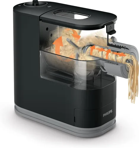 Vista 2 de Philips HR2371/05 Máquina para hacer pasta, compacta. Viva Collection, color negra, S, Negro