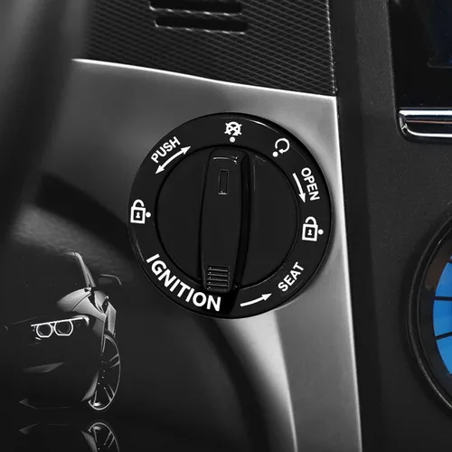 Vista 16 de Cubierta de Botón de Arranque Giratorio, Accesorios de Motor de Coche Push to Start Stop, Cubierta de Interruptor de Encendido Automático, Regalo