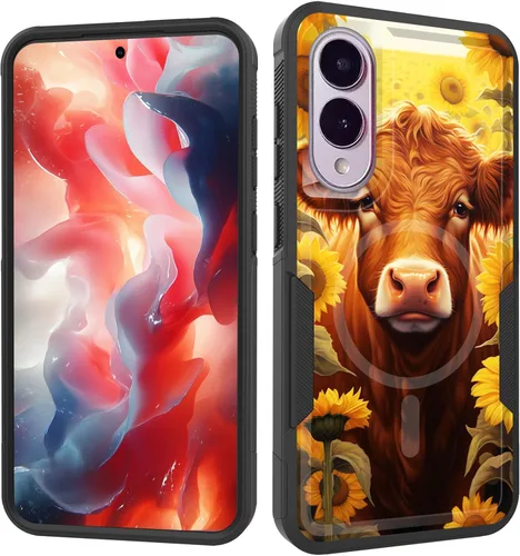 Vista 242 de Funda magnética para Galaxy A16 5G, [compatible con MagSafe] [protección contra caídas de grado militar] Funda resistente a prueba de golpes