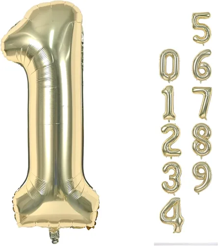 Vista 80 de Globo negro del número 0 para niñas y niños, 40 pulgadas, grande, número 0-9, de papel de aluminio, de Mylar para helio, juego de globos digitales