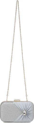 Vista 3 de Covelin Bolso de mano plisado de moda para mujer con bolso de noche de diamantes