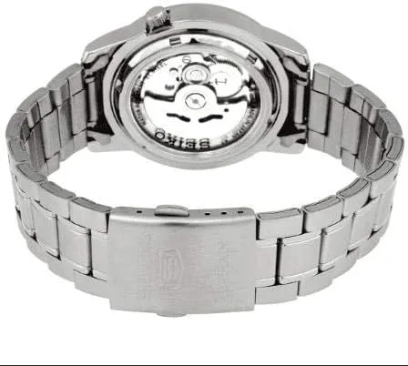 Vista 3 de Seiko SNKE63J1 Reloj automático de acero inoxidable para hombre 5 esfera negra