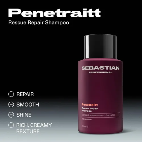 Vista 2 de Sebastian Professional Penetraitt Shampoo & Conditioner Bundle Set Strengthening & Deep Repair For Dry, Damaged, & Colored Hair