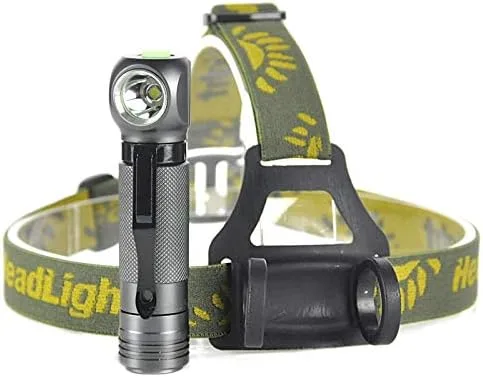 Vista 4 de Luz de pesca Led faro impermeable cabeza antorcha linterna 18650 batería camping caza faro