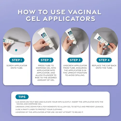Vista 3 de Aloe Cadabra Aplicadores vaginales desechables, paquete de 15