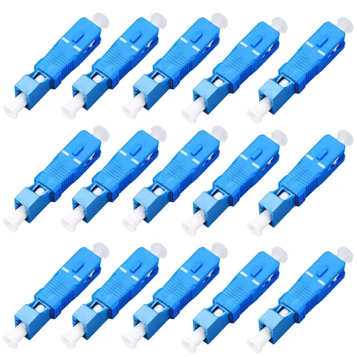 Vista 12 de FTTH Herramienta de equipo óptico LC hembra a SC macho brida híbrida monomodo 9/125 SM conector adaptador de fibra óptica para comunicación digital