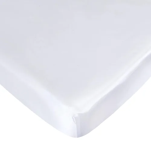 Vista 14 de Sábana bajera de satén, para empacar y jugar, suave y sedosa para colchón de cuna pequeña (39 x 27 x 5 pulgadas), para niños y niñas, sábanas
