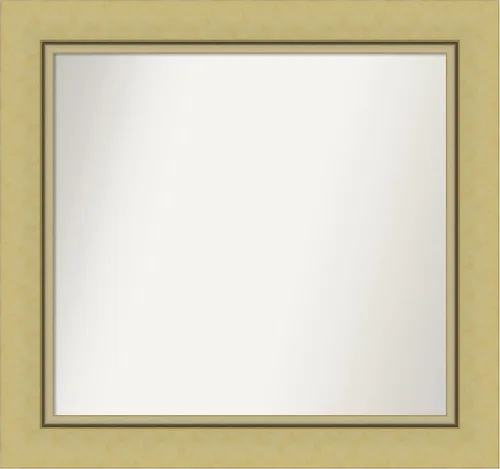 Vista 37 de Amanti Art Landon Gold Espejo de baño, espejo de pared o espejo de tocador de baño sobre el fregadero (26.25 x 26.25 pulgadas) Espejo no biselado