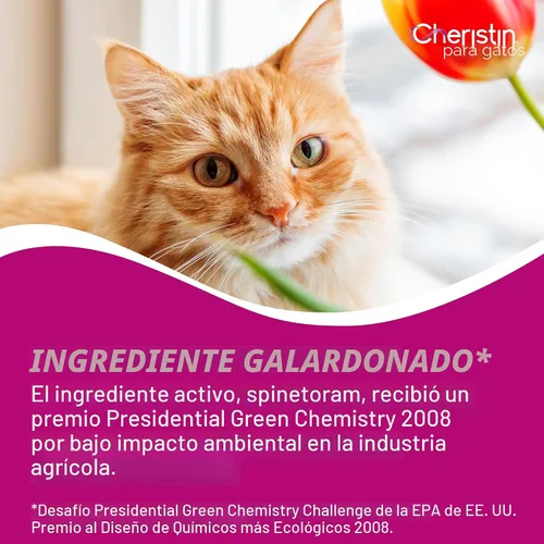 Vista 6 de Cheristin Tratamiento y prevención de pulgas para gatos Tratamiento tópico de pulgas de acción rápida para gatos de más de 1.8 libras 1 unidad