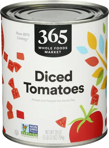 Vista 8 de 365 by Whole Foods Market, Tomates en cubitos, 28 onzas