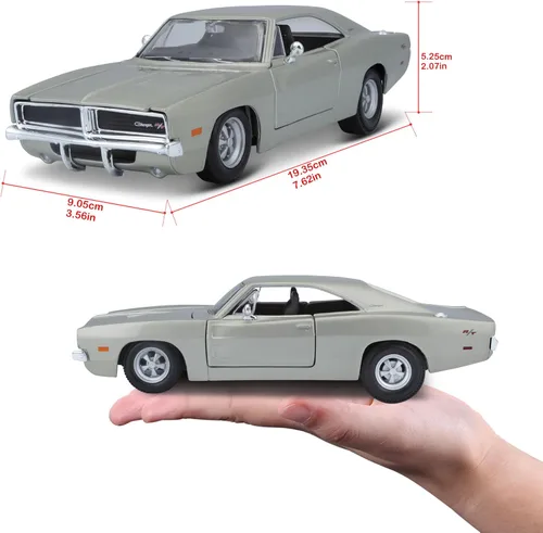 Vista 8 de Maisto Vehículo fundido a presión Dodge Charger R/T de 1969 a escala 1:25 (los colores pueden variar)