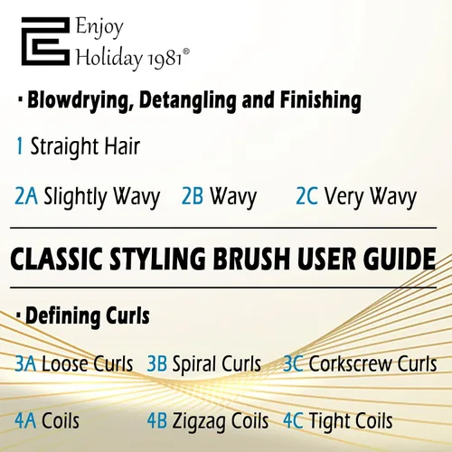 Vista 13 de 2 cepillos de pelo para mujeres y hombres, cabello rizado, húmedo o seco, 9 filas y 5 filas, cepillos clásicos para cabello grueso natural