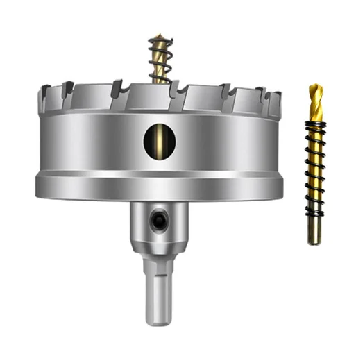 Vista 16 de ASNOMY Broca de sierra perforadora con punta de carburo de tungsteno para metal duro, cortador de sierra de agujero T.C.T de 1/2 pulgada con 2