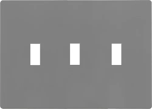 Vista 15 de ENERLITES - Placa de pared para interruptor de palanca triple sin tornillos, cubierta de interruptor de luz segura para niños, tamaño estándar de 3