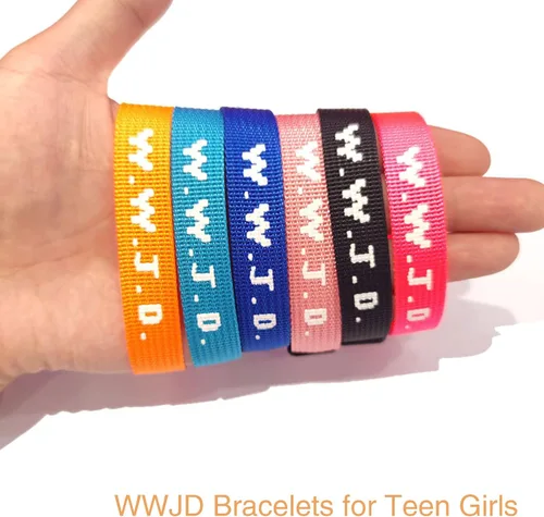 Vista 73 de Long tiantian WWJD - Pulsera con texto en inglés «What Would Jesus Do», pulseras WWJD para mujeres, pulseras W.W.J.D para hombres, joyería