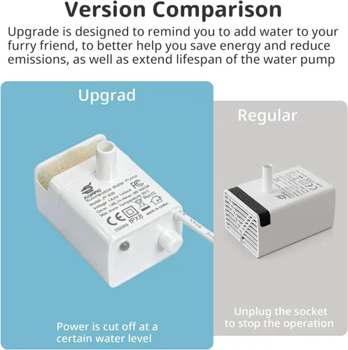 Vista 2 de JY-830 Bomba de agua sumergible universal para fuentes de mascotas (apagado automático cuando no hay agua)