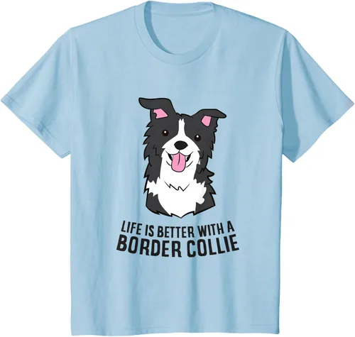 Vista 9 de Camiseta Border Collie Owner Life Is Better With a Border Collie Dog, Blanco, S