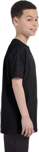 Vista 5 de Hanes Auténtica camiseta de algodón sin etiqueta para niños