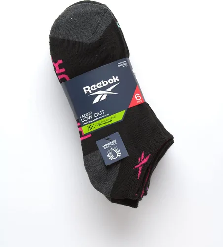 Vista 2 de Reebok Women's Athletic Socks - Performance Cushioned Low Cut Socks (6 Pack)