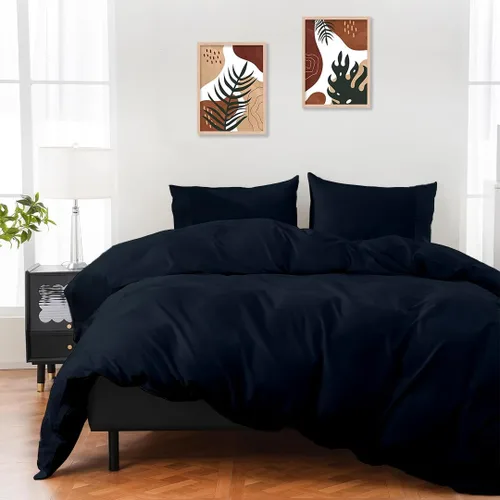 Vista 5 de ARlinen Funda de almohada tamaño Queen estándar, fundas de almohada de algodón sólido burdeos de 20 x 30 pulgadas