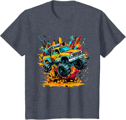Vista 67 de Monster Trucks Are My Jam - Camiseta Monster Truck, Negro