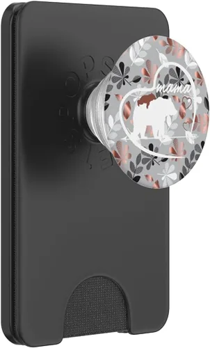 Vista 8 de PopSockets - Soporte para teléfono móvil y tablet, diseño de oso Mama, Negro