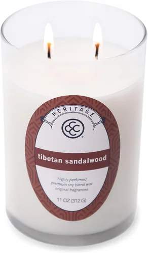 Vista 10 de Colonial Candle Apple Orchard - Vela perfumada en frasco, colección Heritage, blanco, 2 mechas, 11 onzas